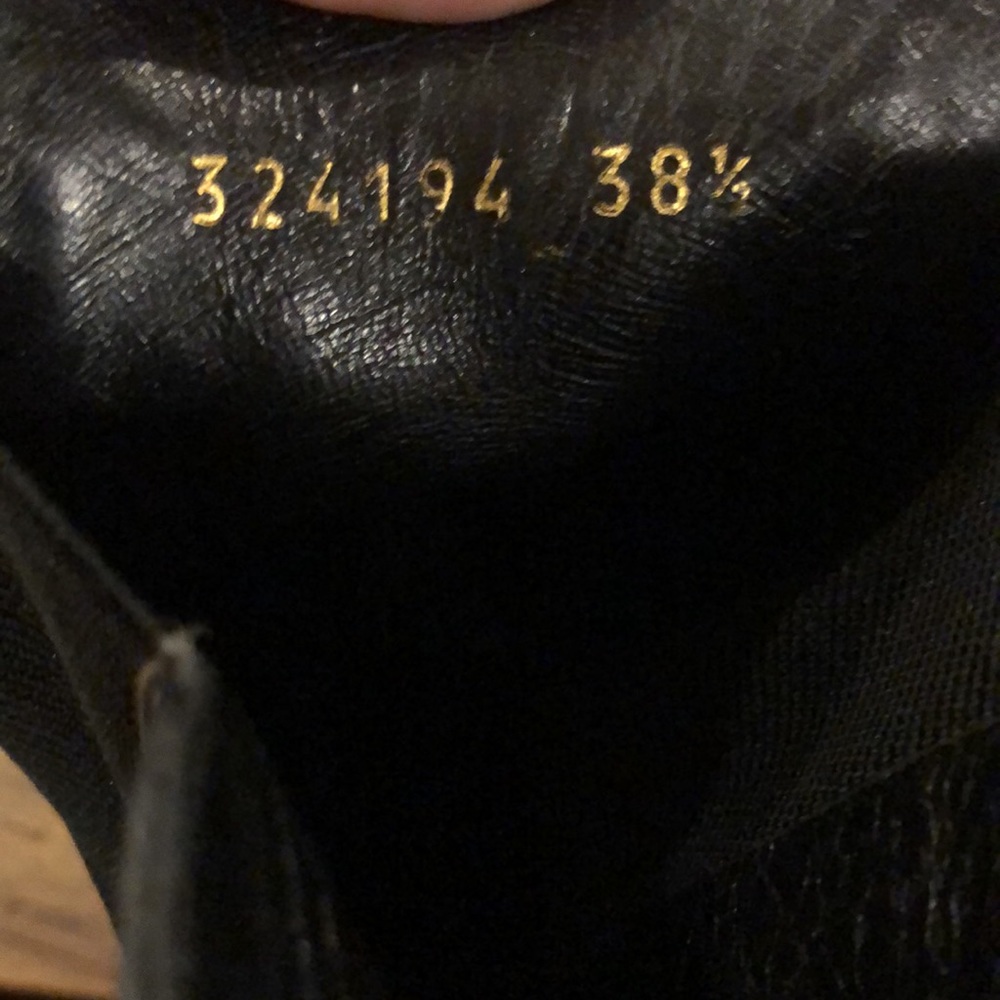 Gucci Black Leather Slip On Ankle Boot 8 1/2 - Picture 11 of 13